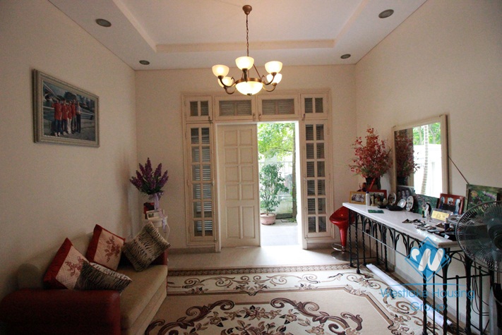 Beautiful house with large garden for rent in Ciputra area, Tay Ho, Hanoi